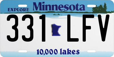 MN license plate 331LFV