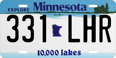 MN license plate 331LHR