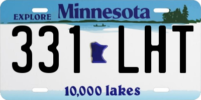 MN license plate 331LHT