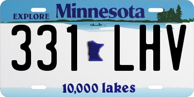 MN license plate 331LHV