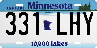 MN license plate 331LHY