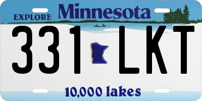 MN license plate 331LKT