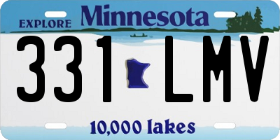 MN license plate 331LMV