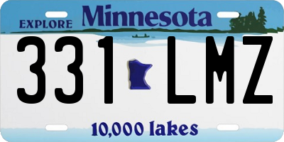 MN license plate 331LMZ