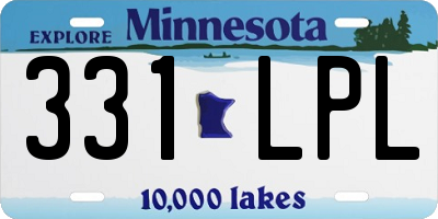 MN license plate 331LPL