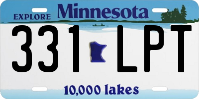 MN license plate 331LPT