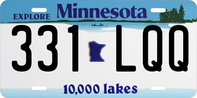 MN license plate 331LQQ