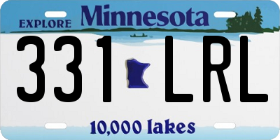 MN license plate 331LRL