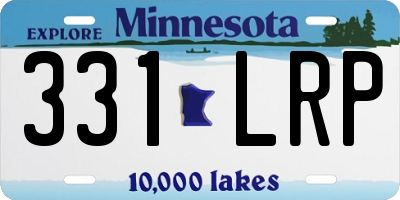 MN license plate 331LRP