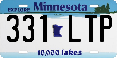MN license plate 331LTP
