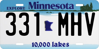 MN license plate 331MHV