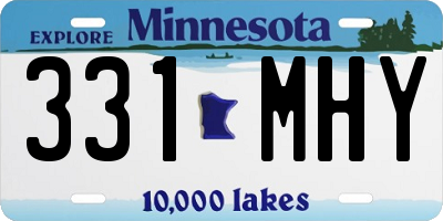 MN license plate 331MHY