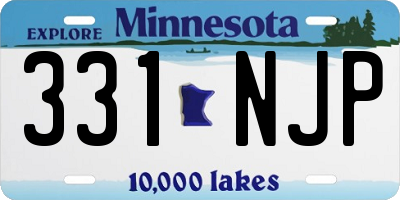 MN license plate 331NJP