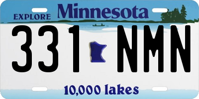 MN license plate 331NMN