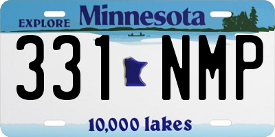 MN license plate 331NMP