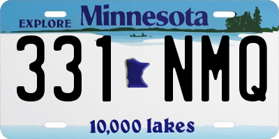 MN license plate 331NMQ