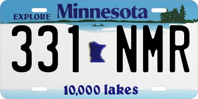 MN license plate 331NMR