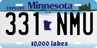 MN license plate 331NMU