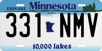 MN license plate 331NMV