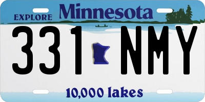 MN license plate 331NMY