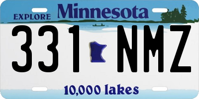MN license plate 331NMZ