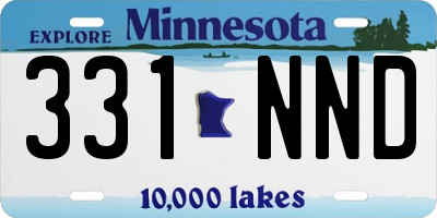 MN license plate 331NND