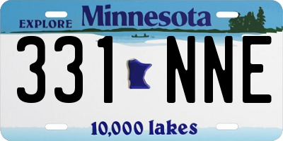 MN license plate 331NNE