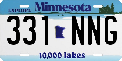 MN license plate 331NNG