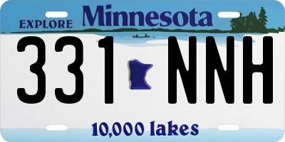 MN license plate 331NNH