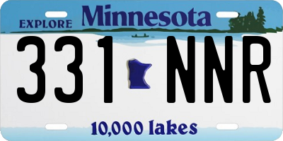 MN license plate 331NNR