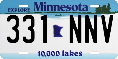 MN license plate 331NNV