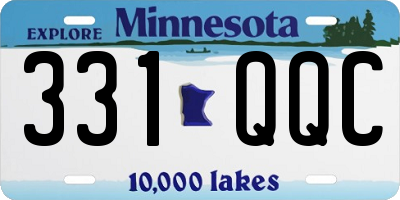 MN license plate 331QQC