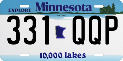 MN license plate 331QQP