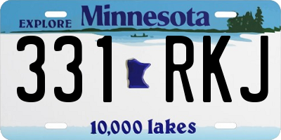 MN license plate 331RKJ
