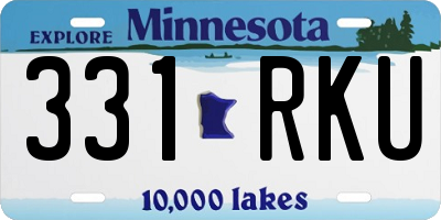MN license plate 331RKU