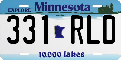 MN license plate 331RLD