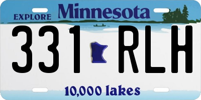 MN license plate 331RLH