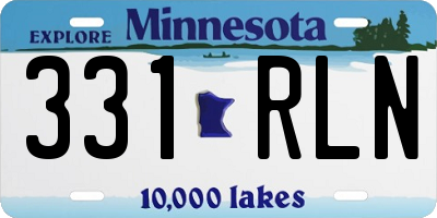 MN license plate 331RLN