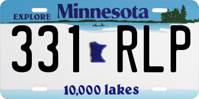 MN license plate 331RLP