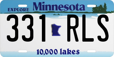 MN license plate 331RLS