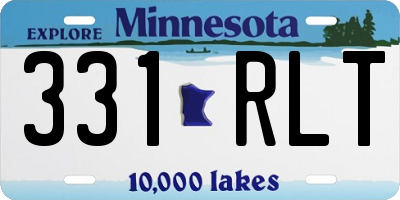 MN license plate 331RLT