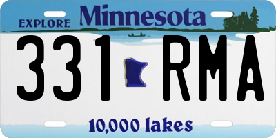 MN license plate 331RMA