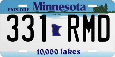 MN license plate 331RMD