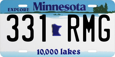 MN license plate 331RMG