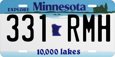 MN license plate 331RMH