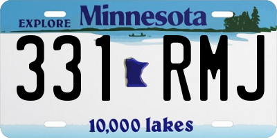 MN license plate 331RMJ
