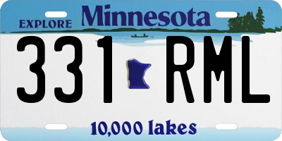 MN license plate 331RML