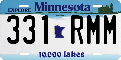 MN license plate 331RMM