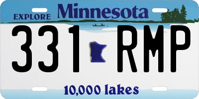MN license plate 331RMP