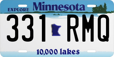 MN license plate 331RMQ